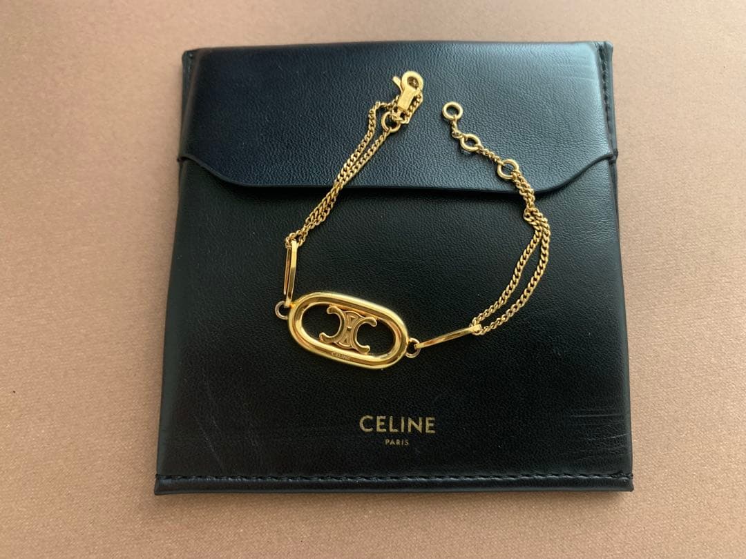 【CELINE 】マイヨン　トリオンフ　チェーンブレスレット