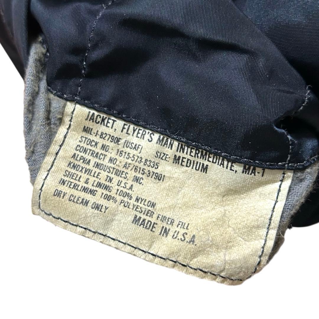 希少 80s USA製 ALPHA MA-1 フライトジャケット IDEAL