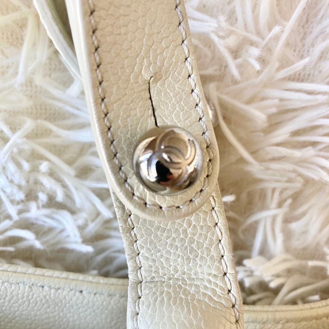 24万→シャネル■2.55 マトラッセ 本革キャビア トートバッグ ターンロック