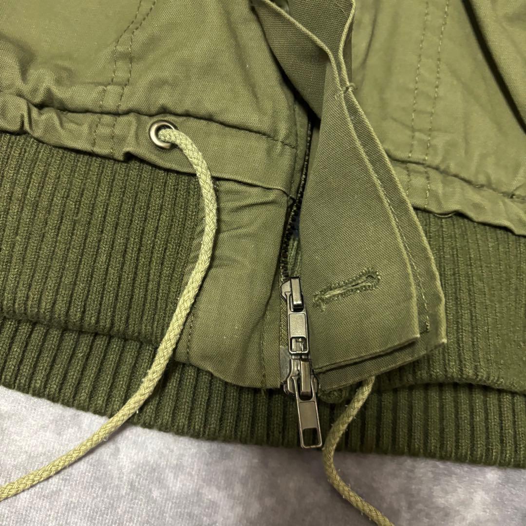 y2k00s 変形ミリタリージャケット　ネオグランジ　ギミック　リブ　ハイネック