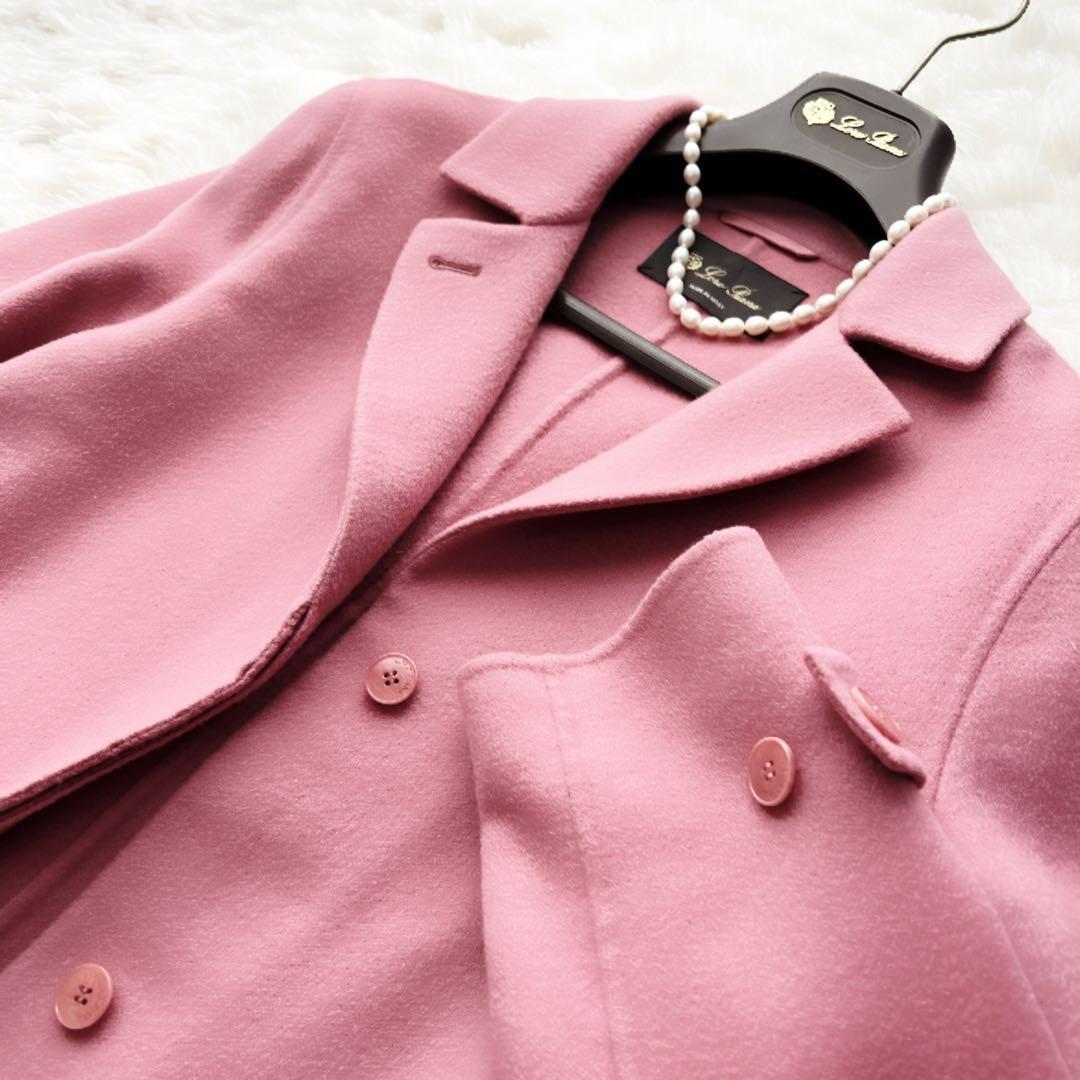 極美品　loropiana ロロピアーナ ダブルフェイス　カシミヤ　コート