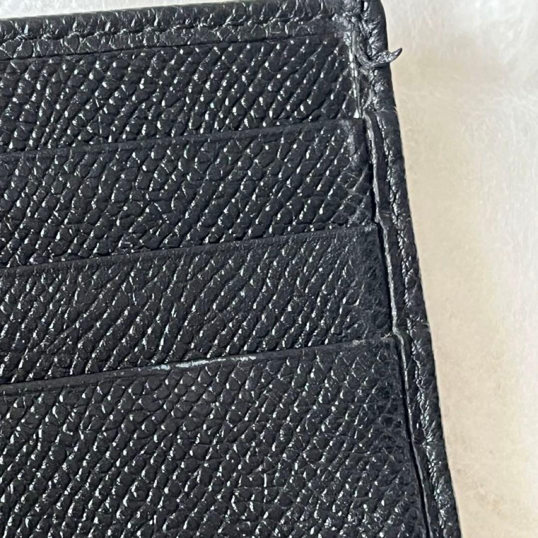 ブルガリ　マネークリップ　ブルガリマン　レザー　黒　サークルロゴ　メンズ　箱付き