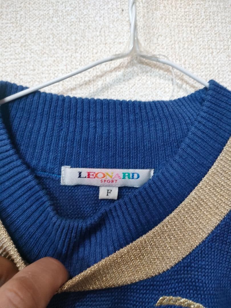 1 超美品　LEONARD　レオナール　ニット　セーター　麻100