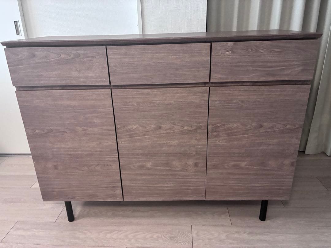 bellemaison ベルメゾン　キャビネット　グレーオーク、アッシュ系