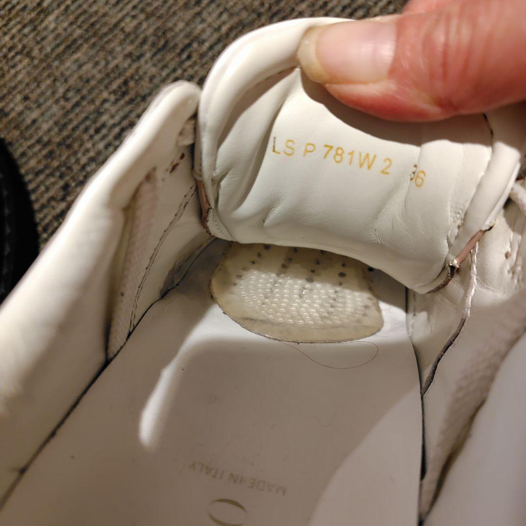 VALENTINO ヴァレンティノ オープンレザースニーカー ホワイト×ピンク