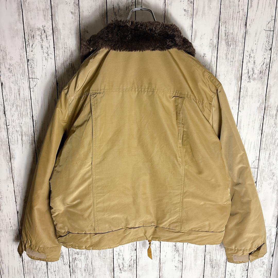 70s WoolRich 襟ボア 短丈ブルゾン XL ジャケット USA製