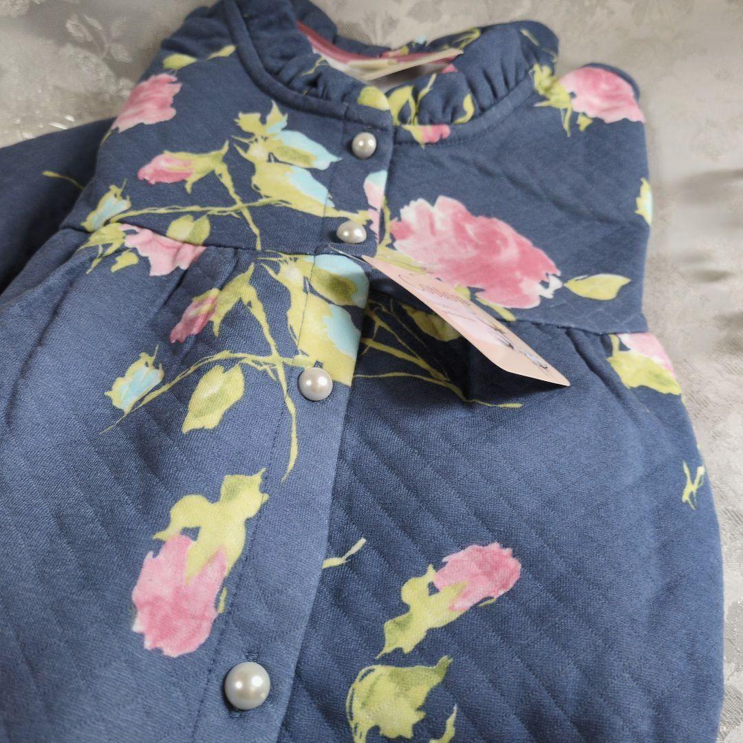 新品✨ナルエー ムーンタン 長袖パジャマ ワンピースM〜L ローズ