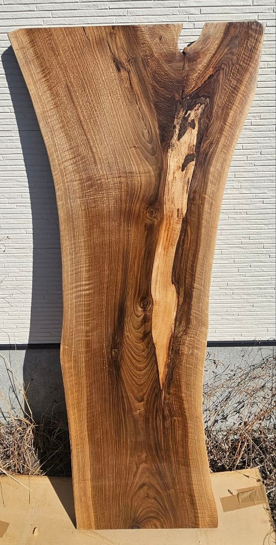 ブラックウォールナット　一枚板　ダイニング　テーブル　机　デスク　カウンター　杢