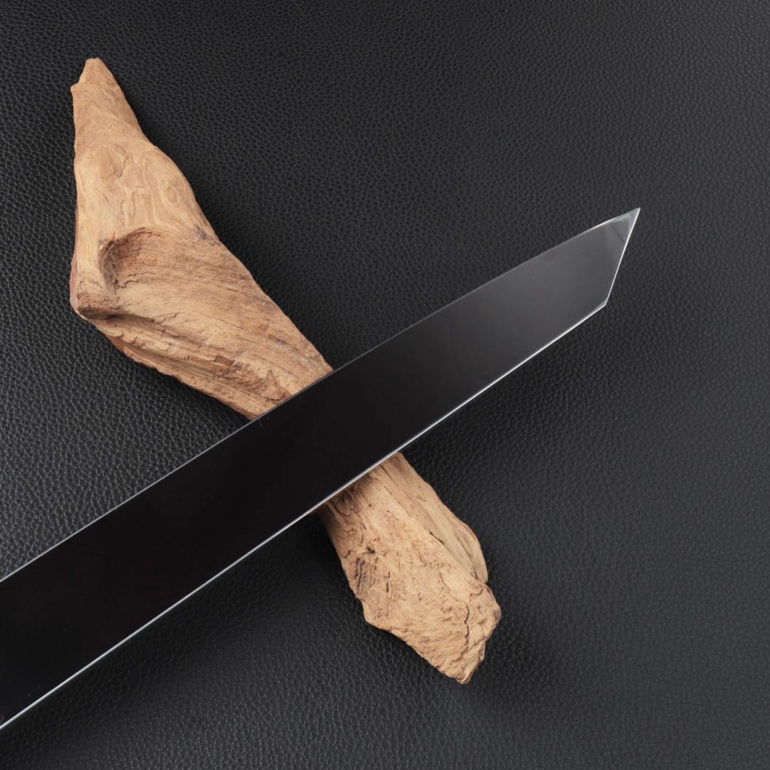 8048切付柳刃包丁 尺 鏡面仕上げ 刃は究極の切れ味 刺身包丁 人工象牙八角柄