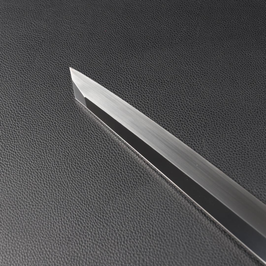 8048切付柳刃包丁 尺 鏡面仕上げ 刃は究極の切れ味 刺身包丁 人工象牙八角柄