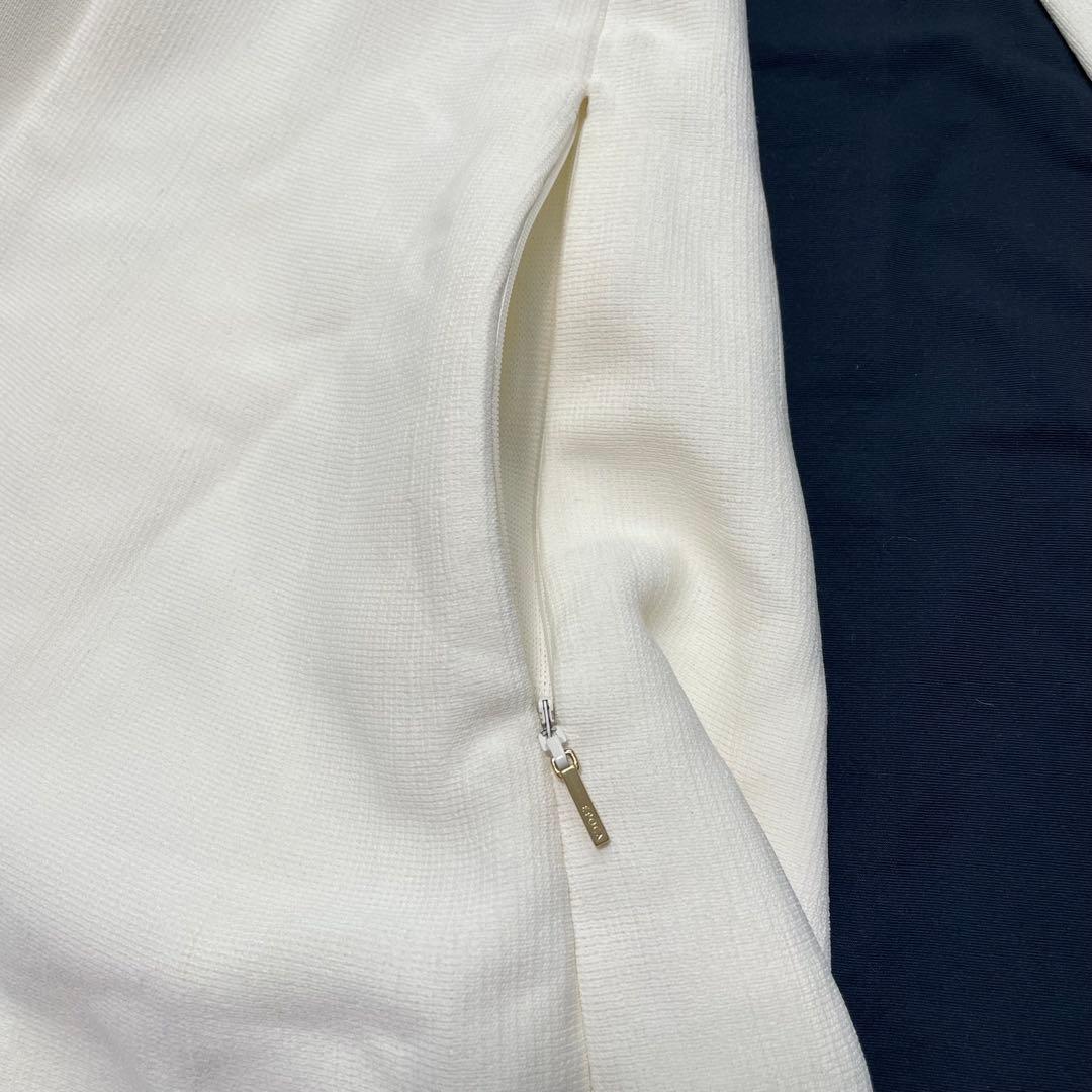 エポカ ミラノリブフレアニットコート 38 ワンピース ベルト 金ボタン