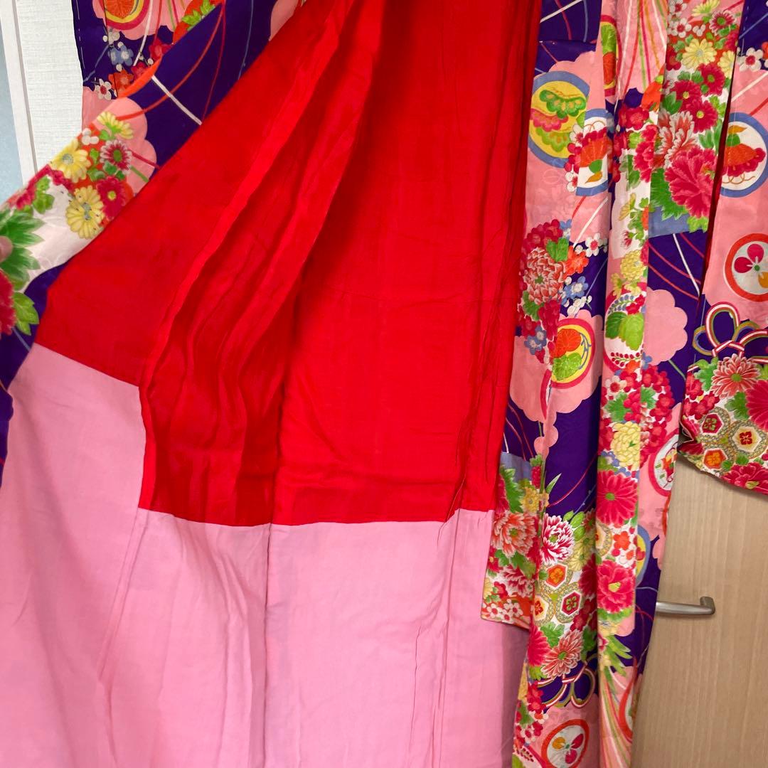 大正ロマン　七五三 アンティーク　着物　レトロ
