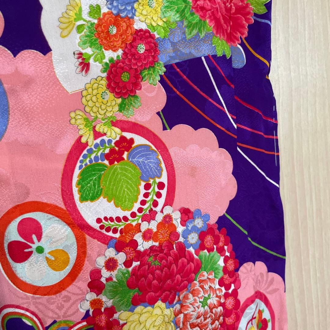 大正ロマン　七五三 アンティーク　着物　レトロ