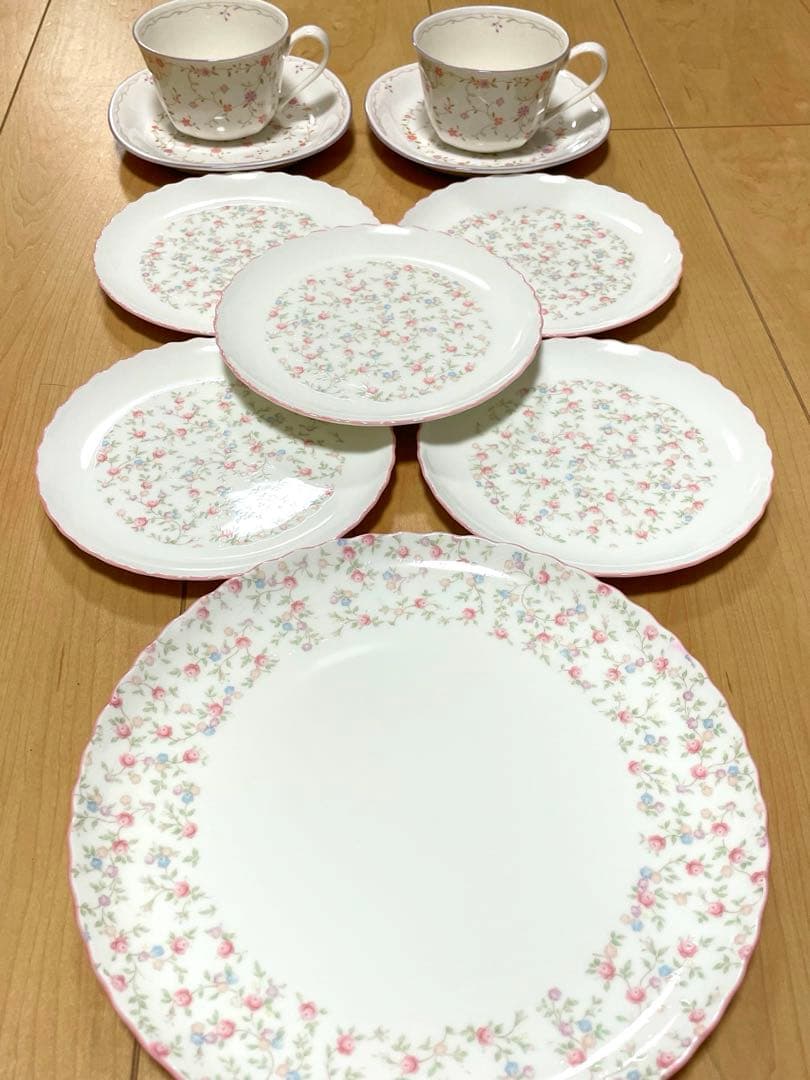 超美品ノリタケ　キューティーローズ　ティーセット　まとめ売り