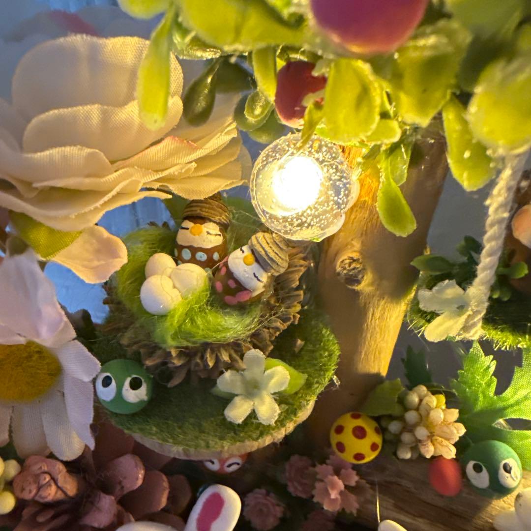 どんぐりアート♡紅葉狩りトライアングルリース＆癒しのオブジェ　２品♡