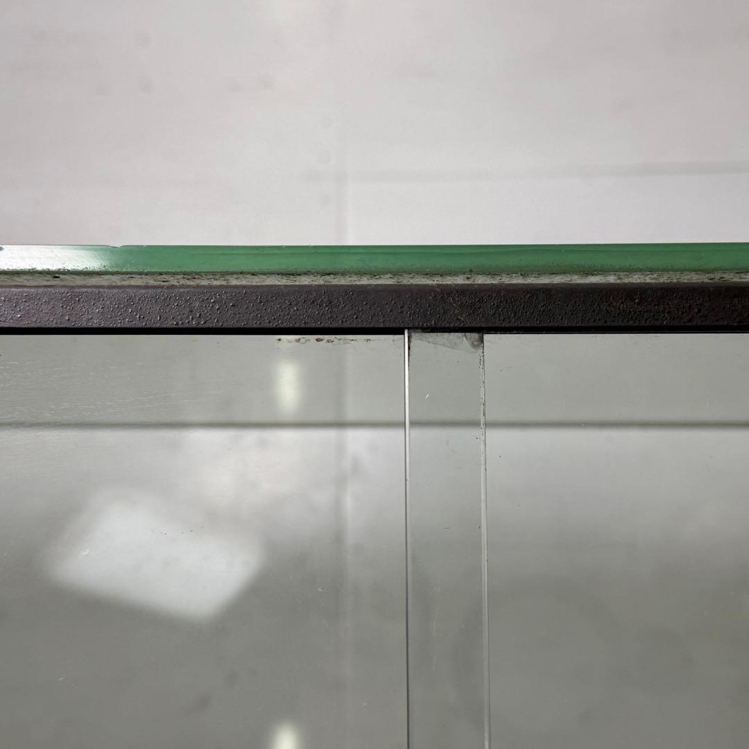 昭和レトロ ガラスケース 卓上 前面 斜め アンティーク ショーケース 陳列棚