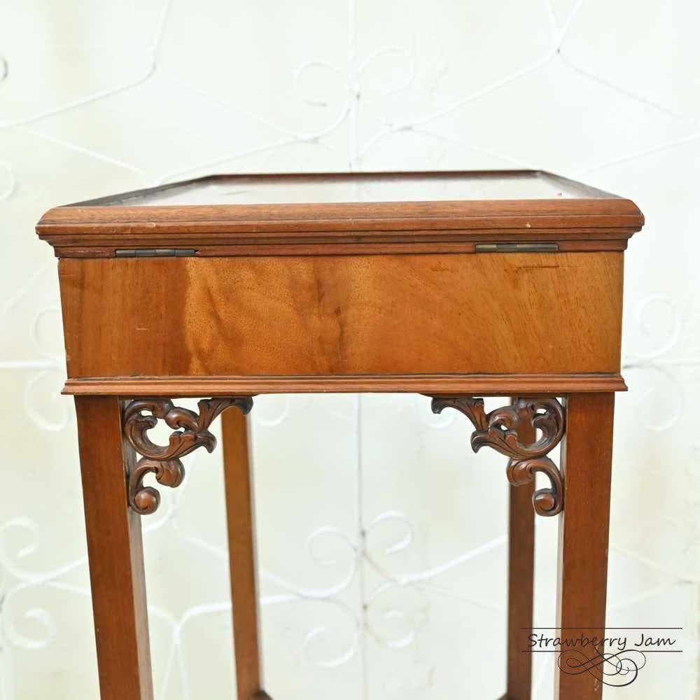 L3705-277 英国アンティーク クラシック サイドテーブル 収納 花台