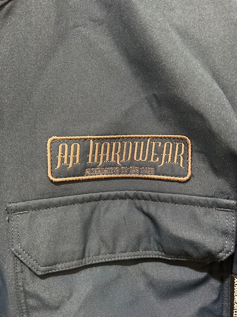 【上下セット】AA HARDWEAR　ウェアLサイズ ネイビー系 ビブパンツ