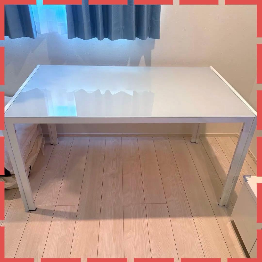 ダイニングテーブル　ミラノ　ホワイト　135×80×72