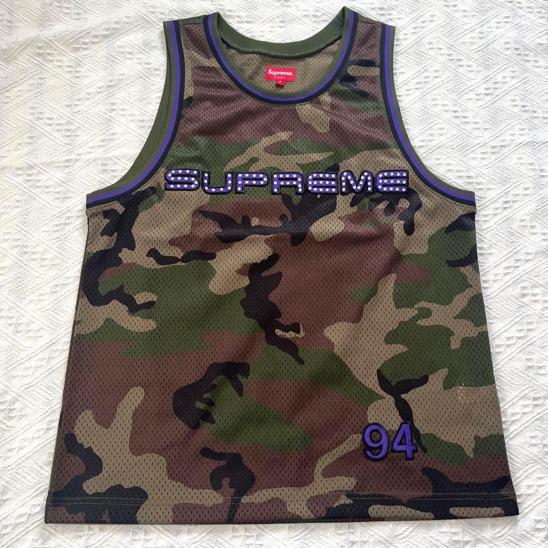 【美品】Supreme Rhinestone Basketball Jersey