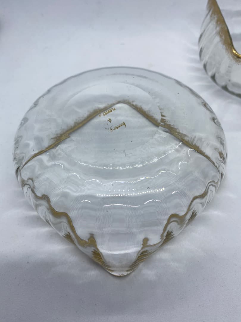 レア　ドームナンシー金彩小鉢ペア