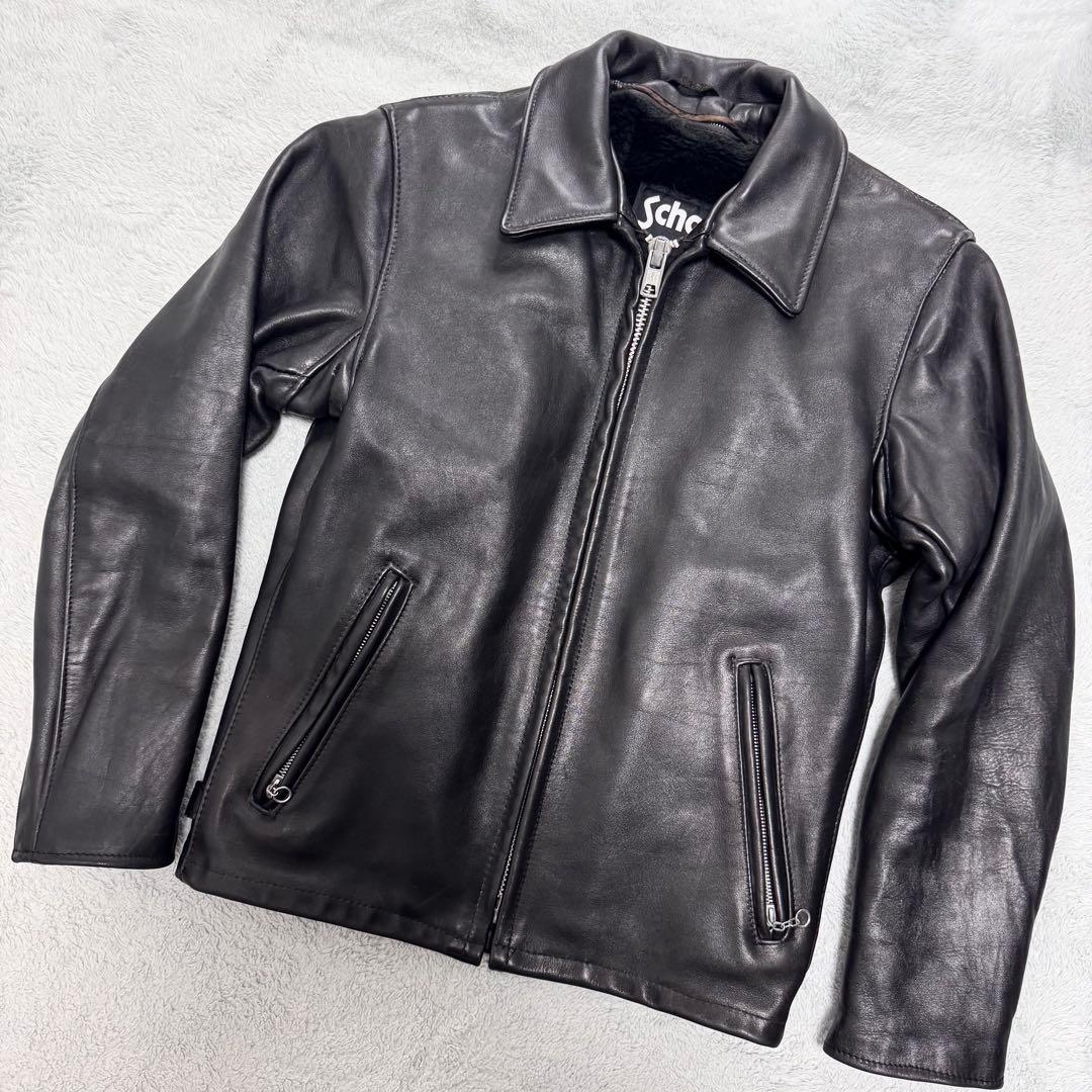 ショット 652 ライダース トラッカージャケット ボアライナー 36