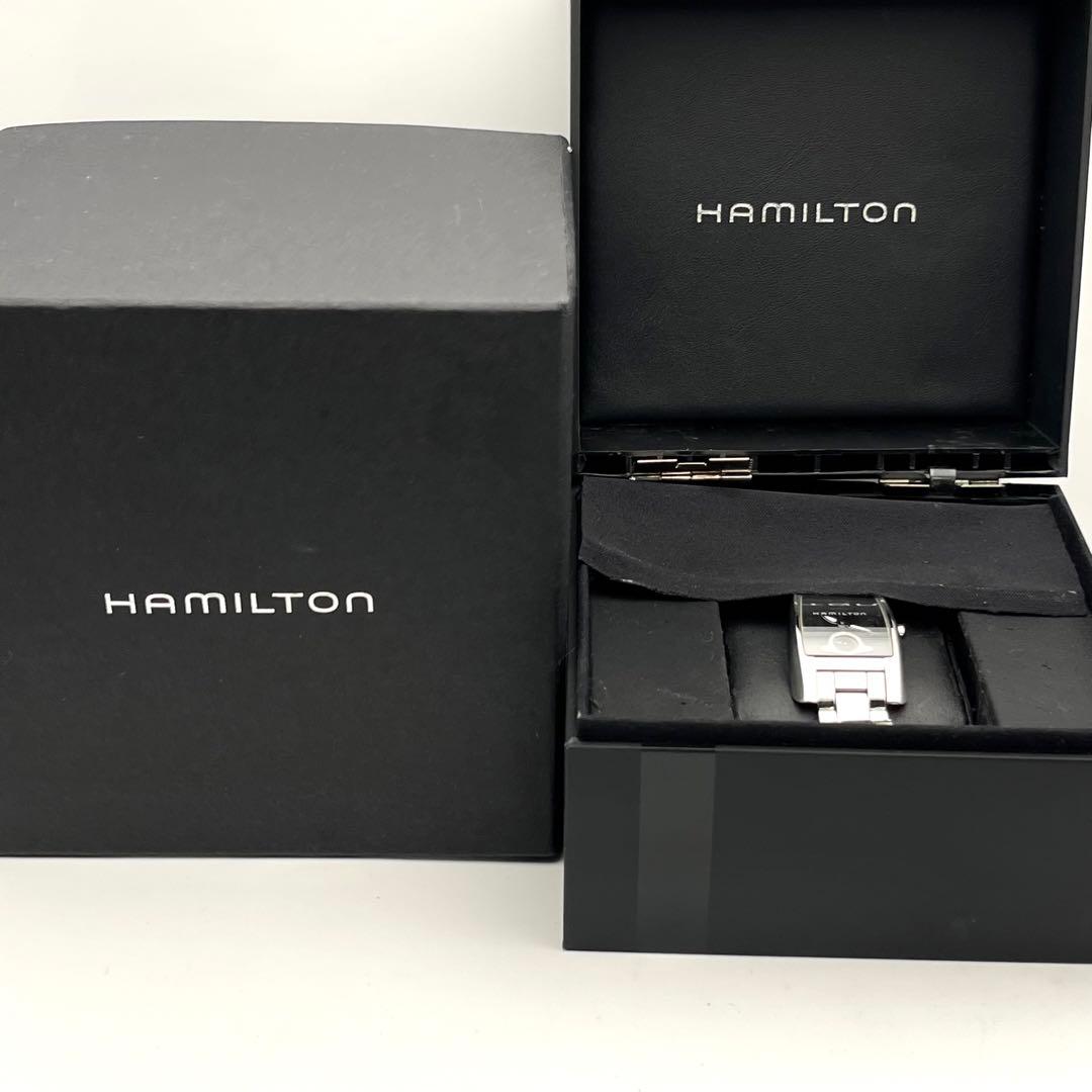 【稼働品】ハミルトン　スモセコ　 クォーツ 腕時計 H334110 新品電池
