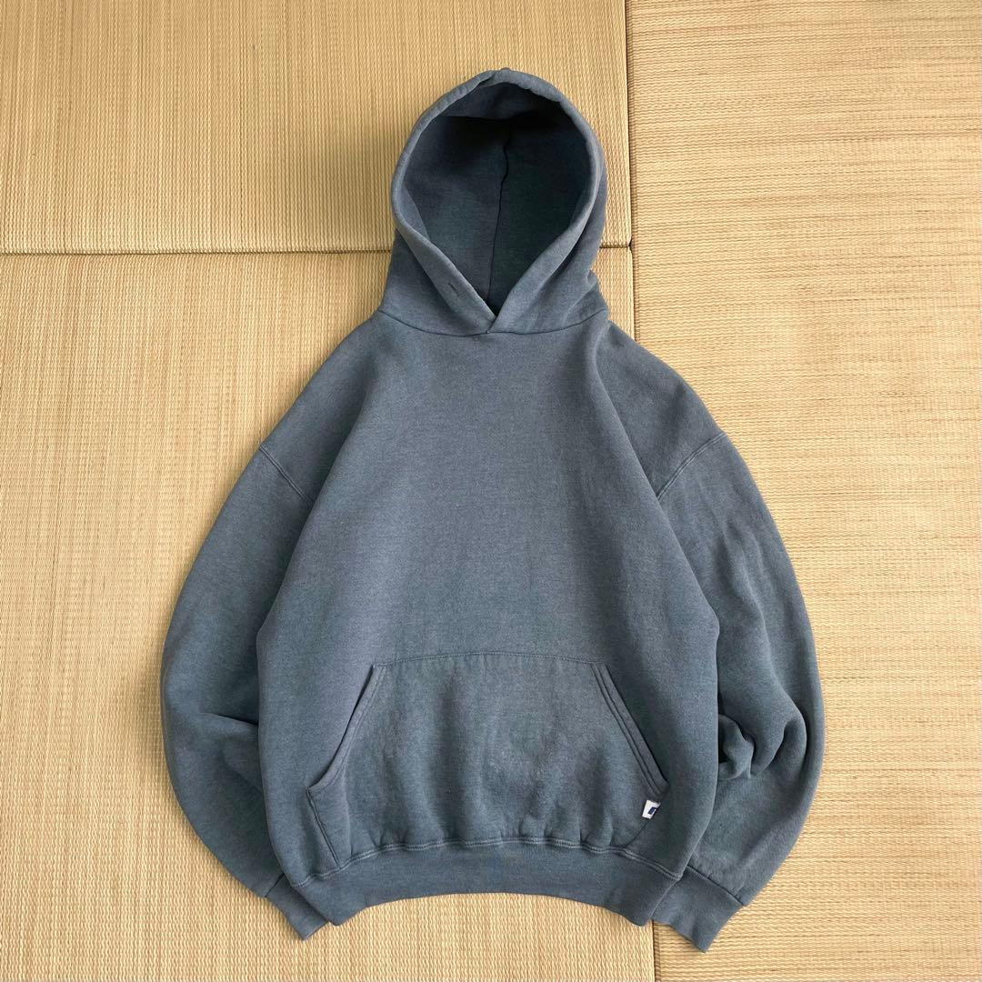 パ*ヤ様 90s メキシコ製 ラッセルアスレチック 無地 パーカー グリーン 無