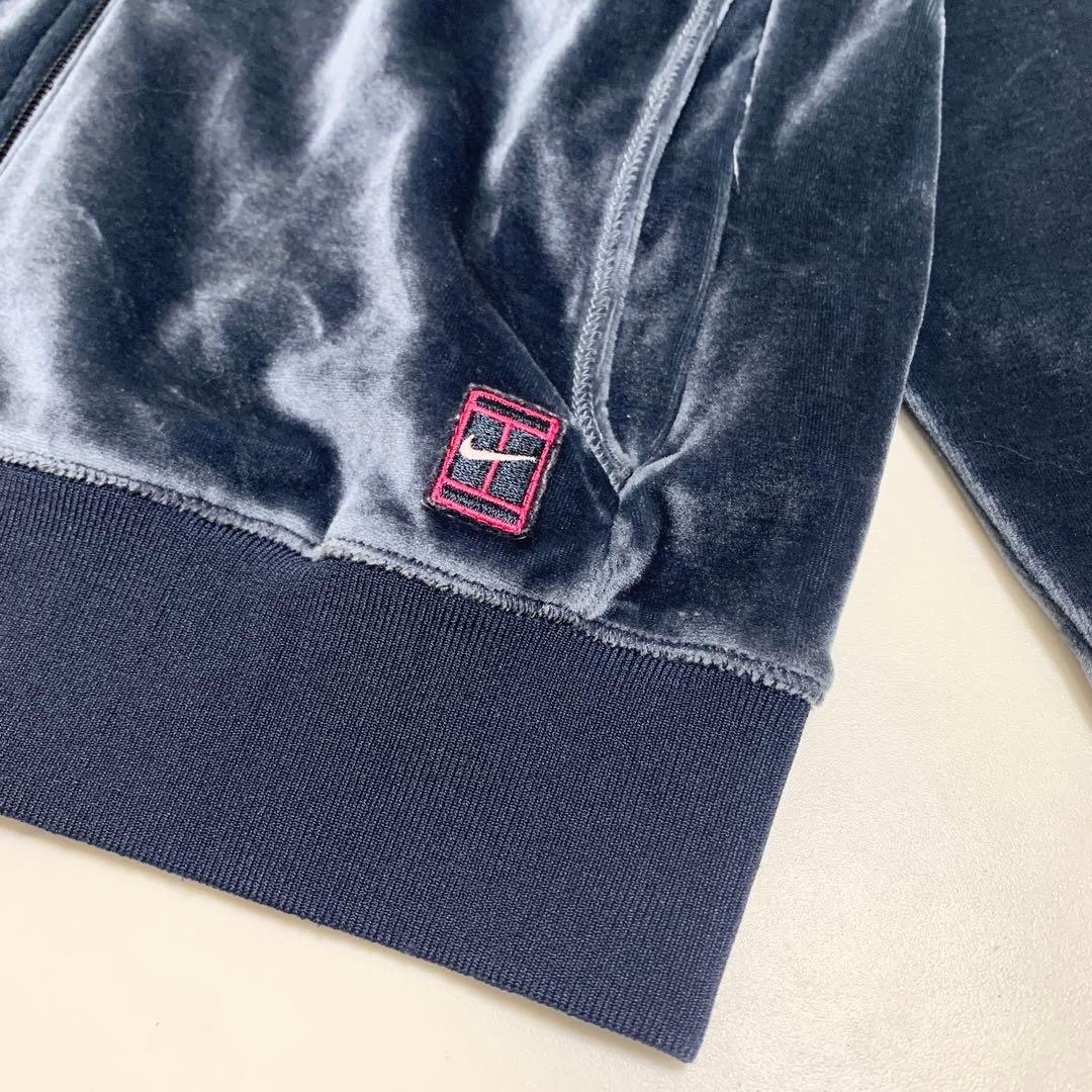 NIKE ナイキ セットアップ ジャージ ベロア ネイビー ピンク S