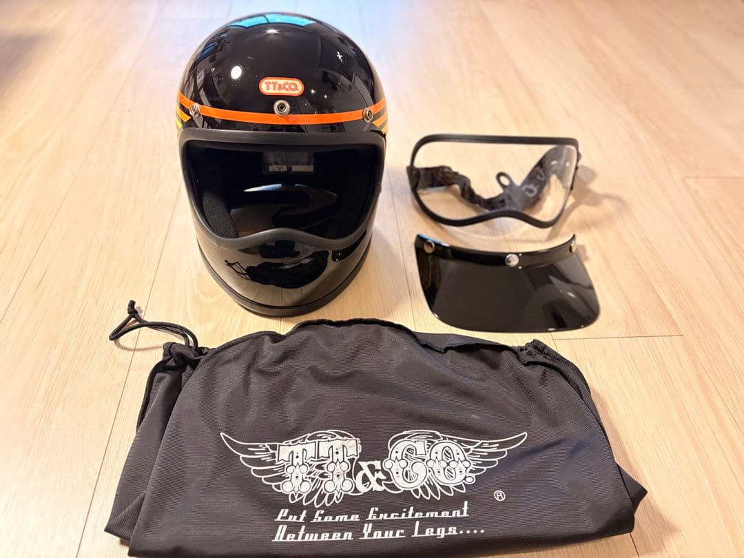 TT&CO トゥーカッターヘルメット（S＆M）　専用ゴーグル　バイザーセット