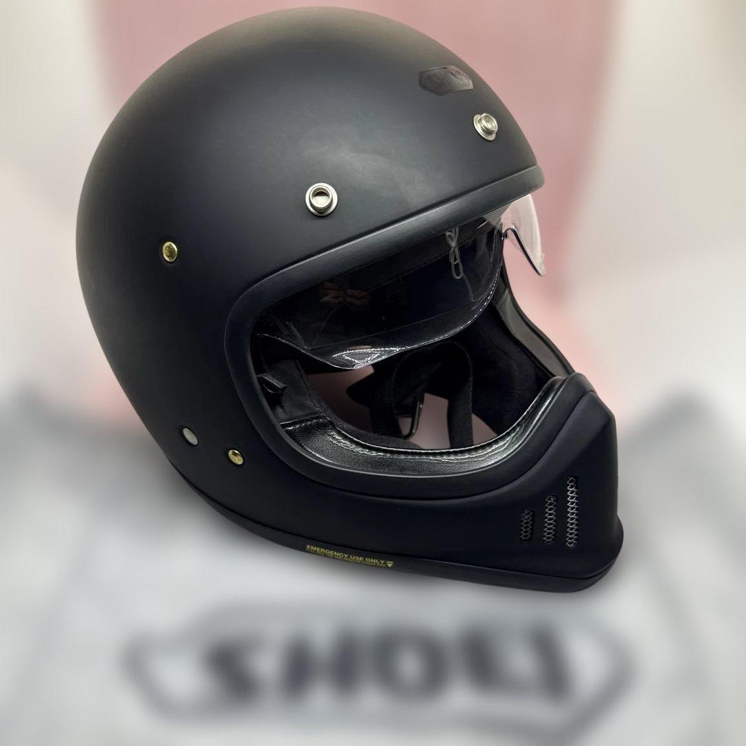 SHOEI EXzero 61cmXL マットブラック ミラーゴーグル付 美品