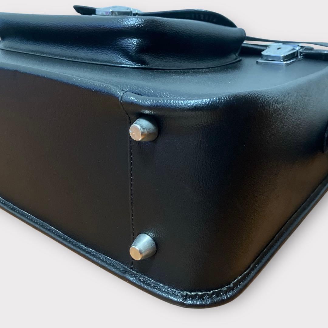 コム デ ギャルソン ポストマンバッグ 鍵付き 90'sヴィンテージ ブラック