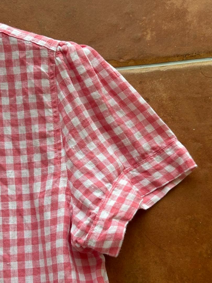 Polo Ralph Laurenポロラルフローレンリネンギンガムチェックシャツ