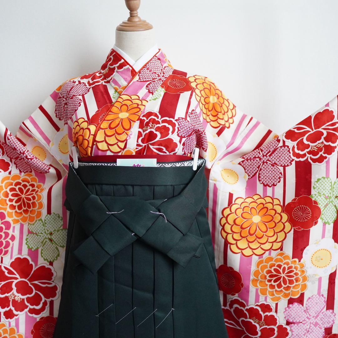 卒業式に♪ジュニアレース袴3点セット 13詣り