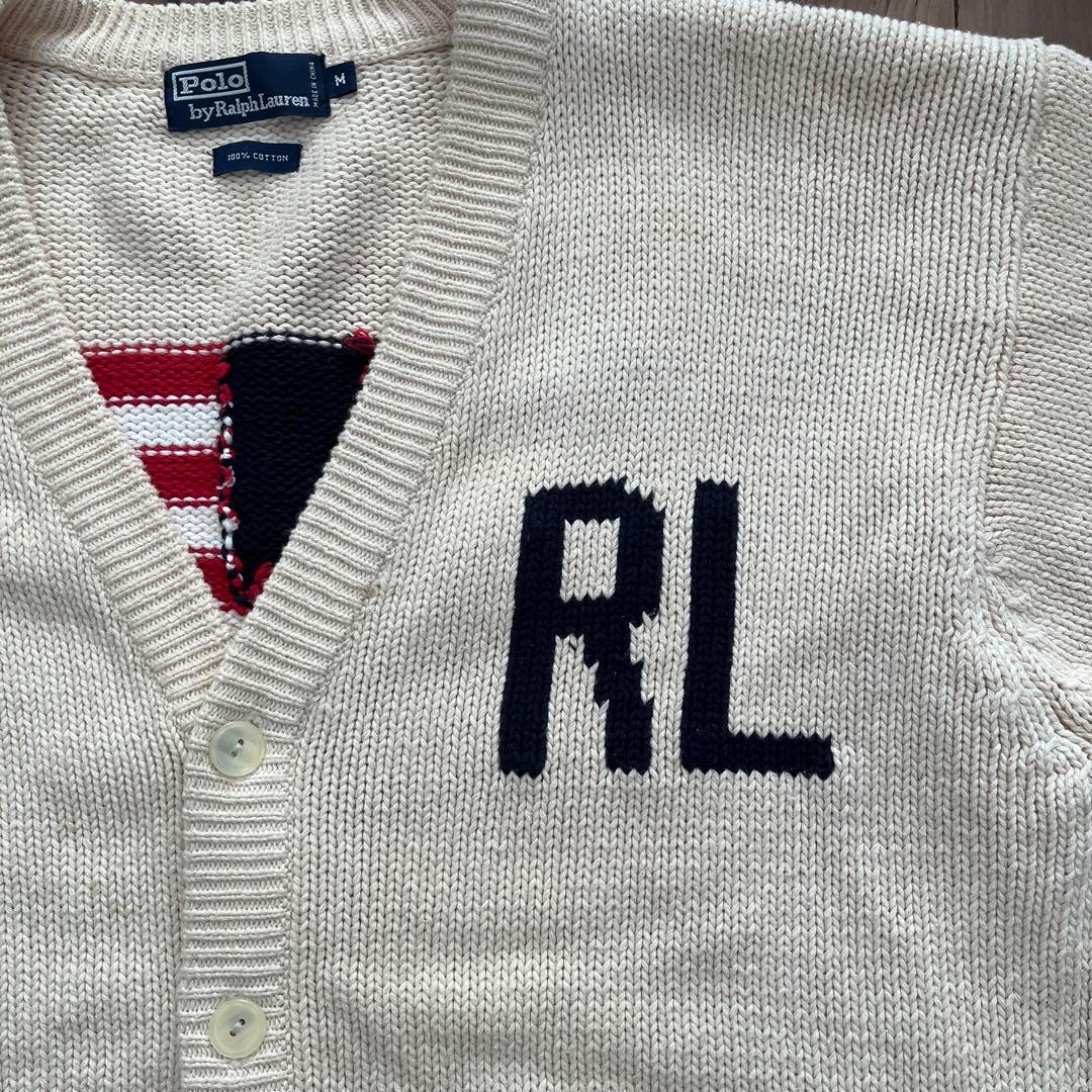 Polo Ralph Lauren RLロゴ星条旗 カーディガン