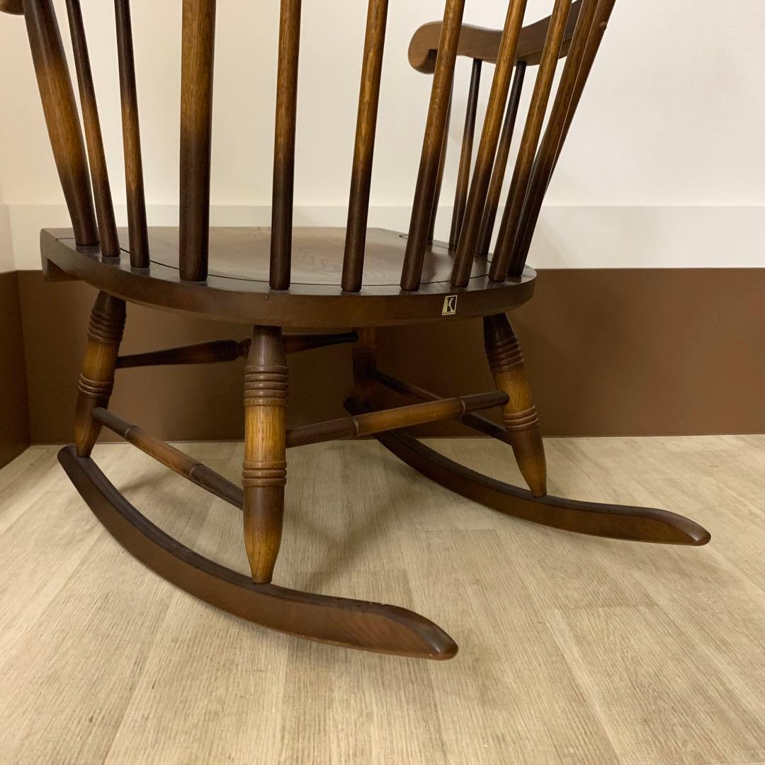 【美品】HIDA 飛騨産業 穂高 ロッキングチェア キツツキ