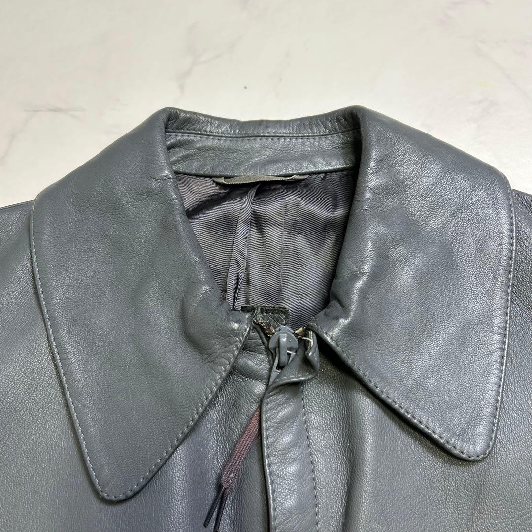 【70s】ドイツ軍 BM サブマリンジャケット レザージャケット グレー系