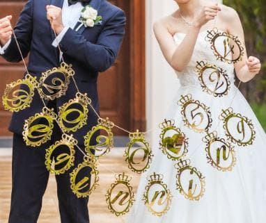 クリスマスアイテムインテリア 鏡 アクリルミラー ハンドメイド ガーランド