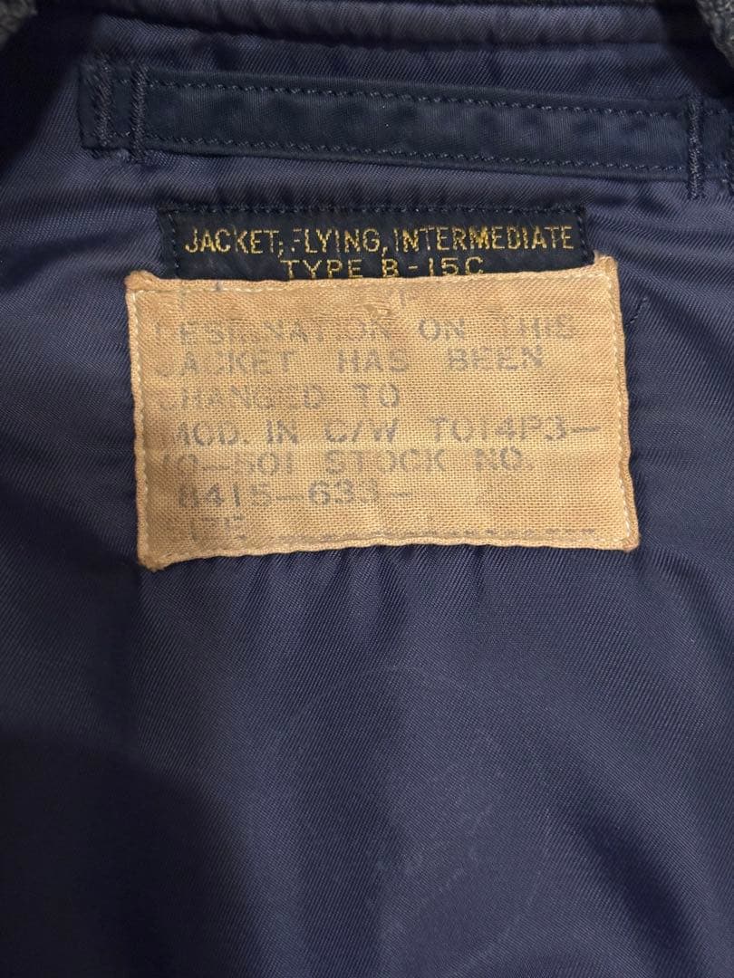 e*s様 バズリクソンズ B15C 60s フライトジャケット 40 NAVY