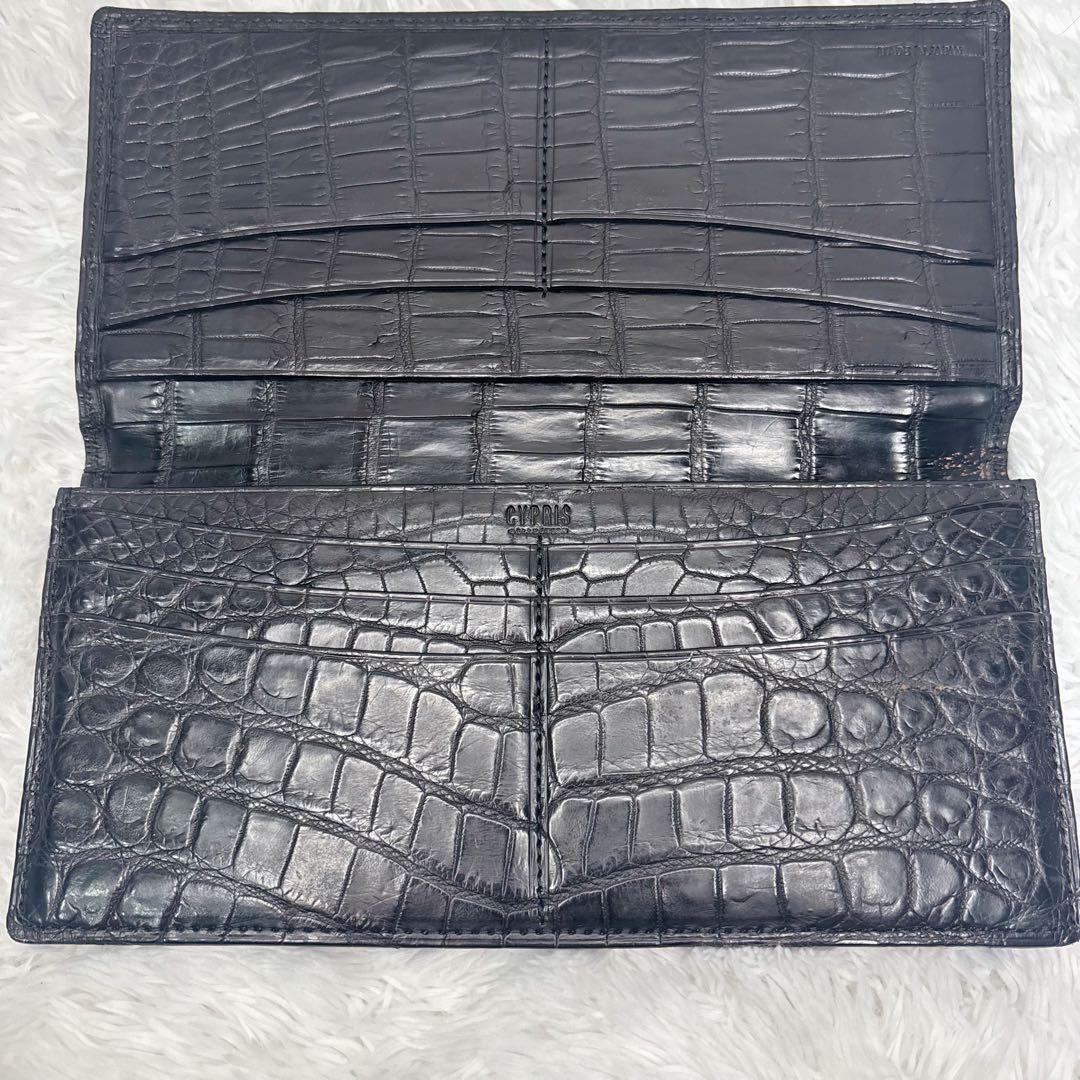 キプリス クロコダイル 本革 長財布 エキゾチックレザー 高級