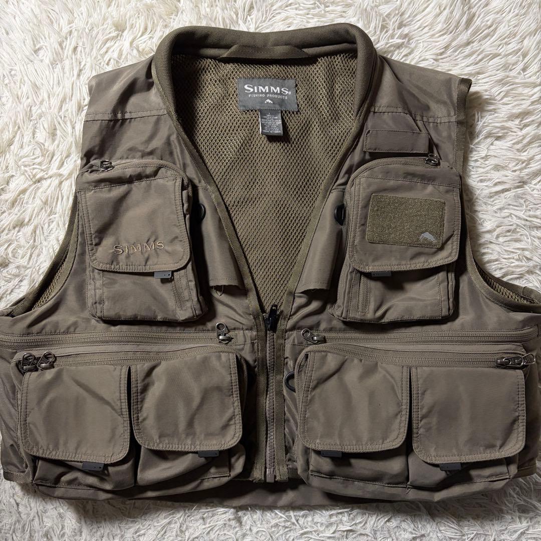 美品■simms フィッシングベスト　ガイドベスト　RE38497 L