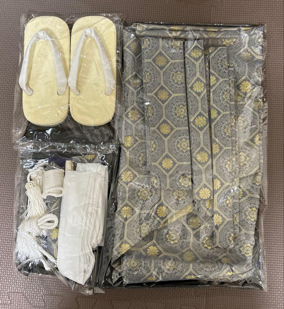 七五三男の子用羽織袴セット 12点フルセット