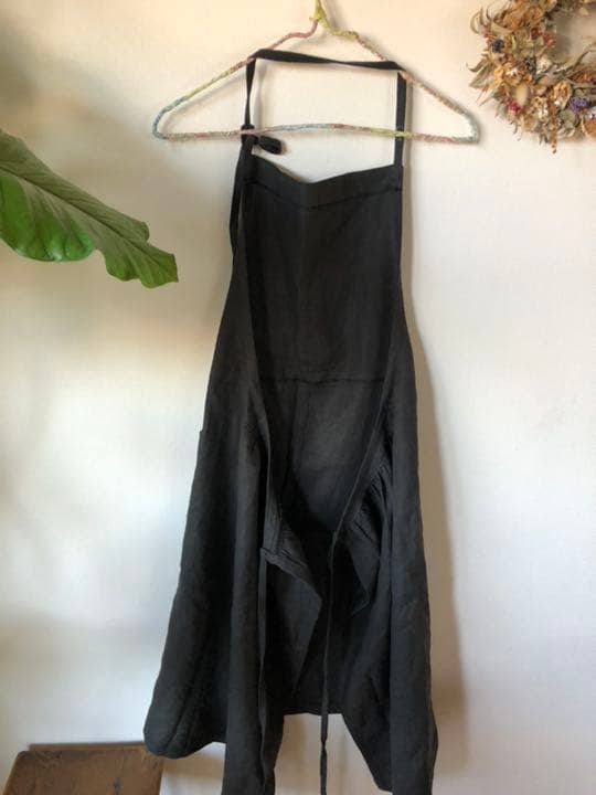 リネン エプロン 麻100 ⭐︎