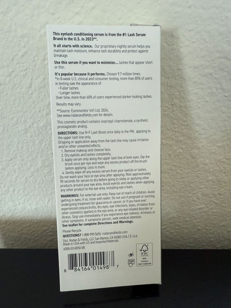 最新版!!100%正規品ロダンアンドフィールズ ラッシュブーストまつげ美容液