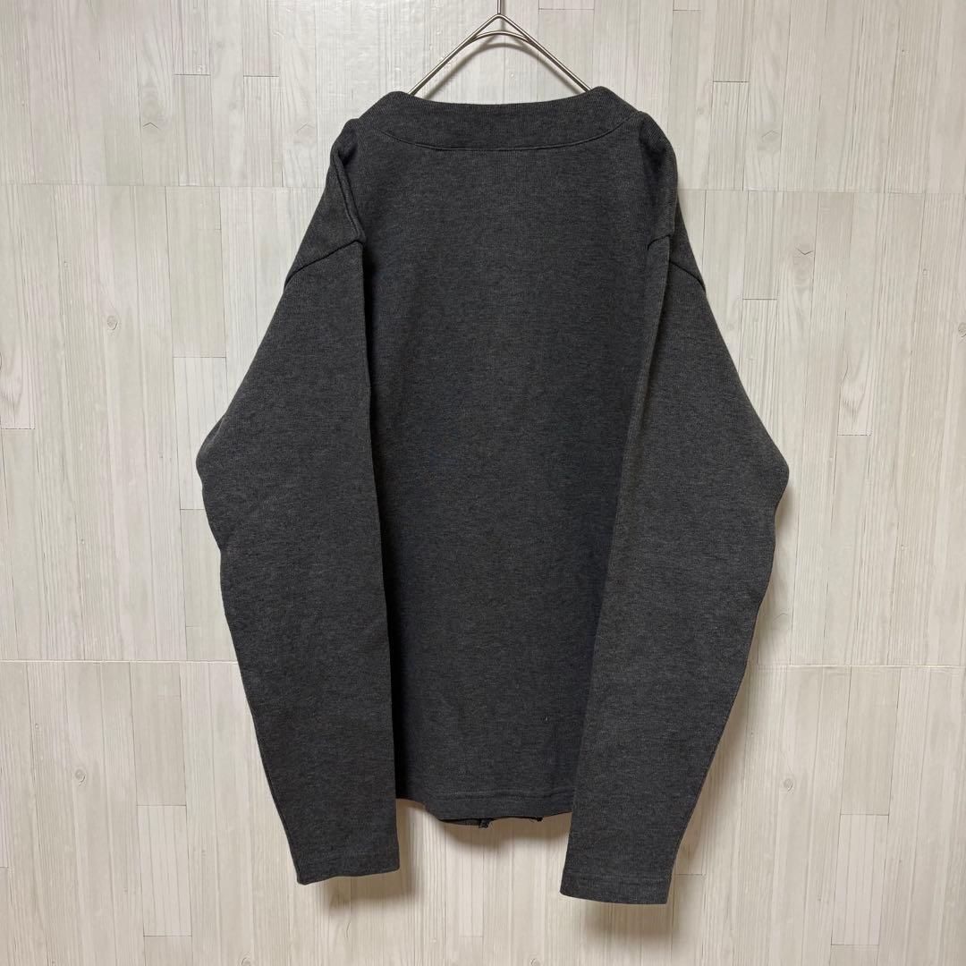 くろねこサイコバニー ハニカムワッフルカーディガン 厚手 ロゴ