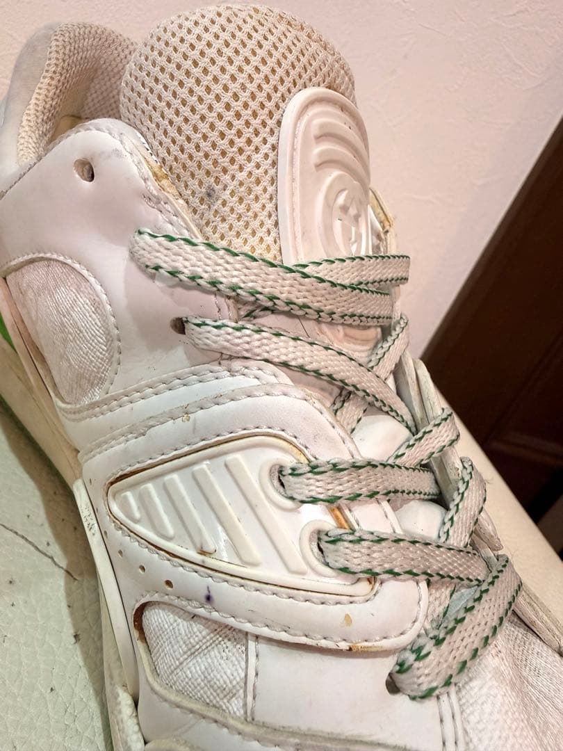 格安本物 GUCCI グッチ メンズ スニーカー 白グリーン