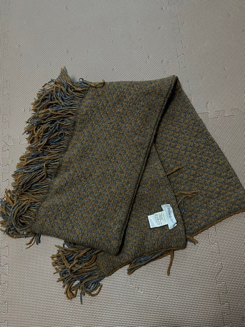 美品 SAINT LAURENT イブサンローラン サンローラン 大判マフラー