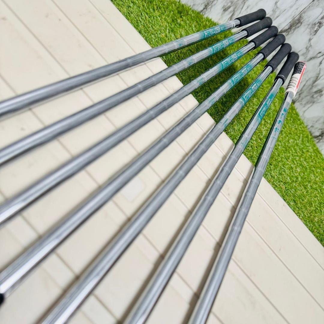 【良品】初心者推奨 ピン G710 黒ドット メンズアイアンセット 7本 S