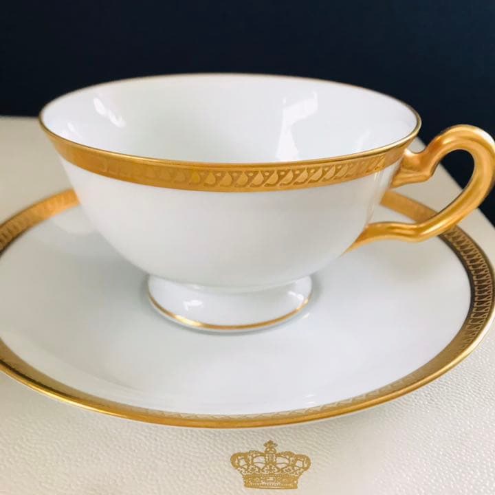 大倉陶園 片葉金蝕 2トリオセット