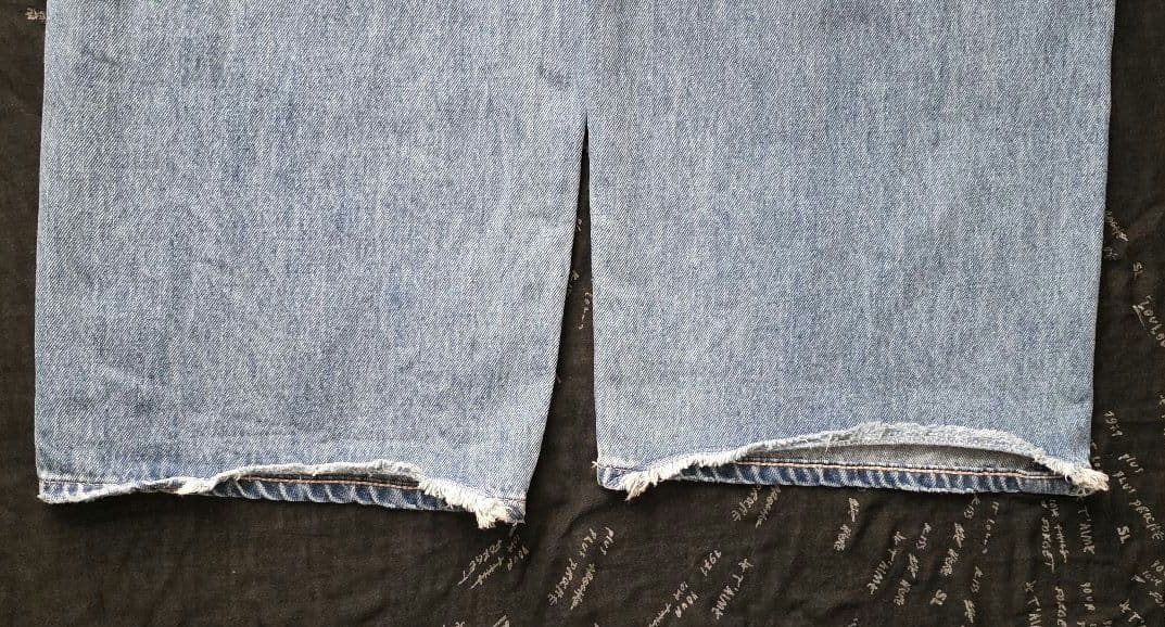 12/25まで値下げ【美品】ソラモナ5Pルーズ　ストレートイージーデニムパンツL